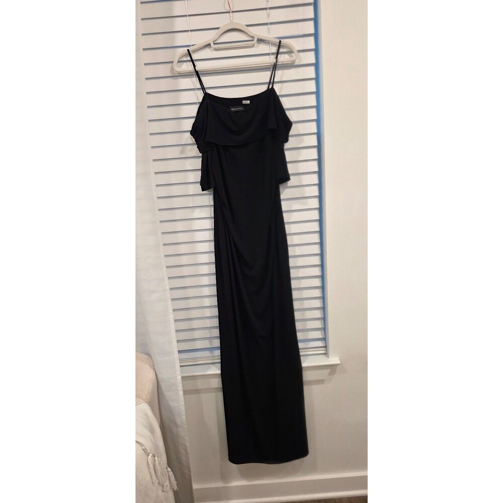 Size 14 Floor Length Women's Black Maxi Dress